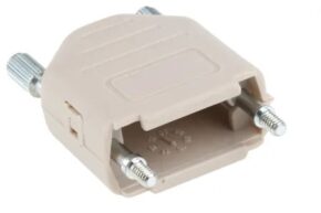 D-SUB HAUBEN-KIT, 9 POSITIONEN KUNSTSTOFF HELLGRAU