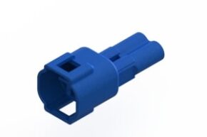 STECKVERBINDER GEHÄUSE, BLAU, MÄNNLICH, 2 KONTAKTE