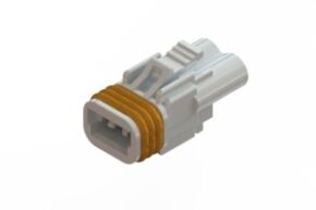 STECKVERBINDER GEHÄUSE, WEISS, BUCHSE, 2 KONTAKTE