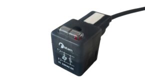 umspritzter Magnetventilstecker Bauform A Länge=5 m, PVC H05VV-F , mit LED