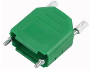 D-SUB HAUBEN-KIT, 9 POSITIONEN, KUNSTSTOFF GRÜN