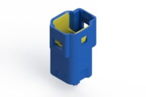 STECKVERBINDER, BLAU, MÄNNLICH, 2 KONTAKTE