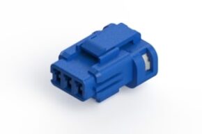 STECKVERBINDER GEHÄUSE, BLAU, BUCHSE, 3 KONTAKTE