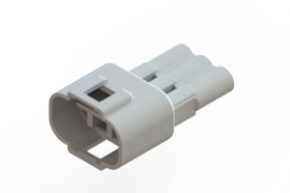 STECKVERBINDER GEHÄUSE, WEISS, male, 3 KONTAKTE