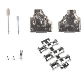 D-SUB HAUBEN-KIT, 15 POSITONEN, 35 GRAD, ZINK