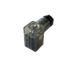 Magnetventilstecker Bauform C P9,4, 2+PE, PG7 mit LED
